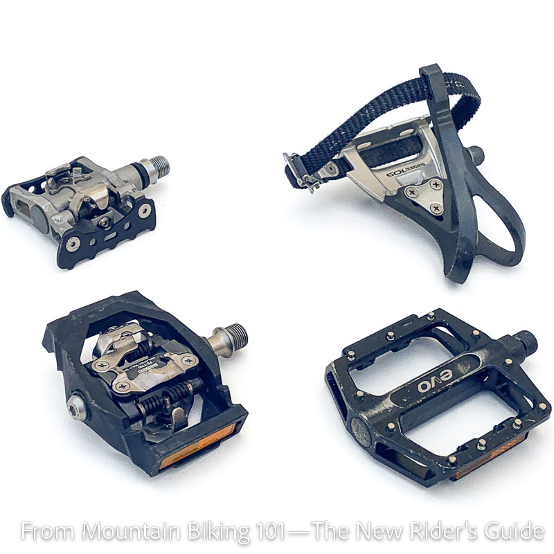 Various MTB pedals